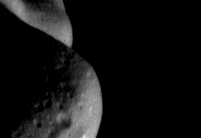 Flying Over Asteroid Eros