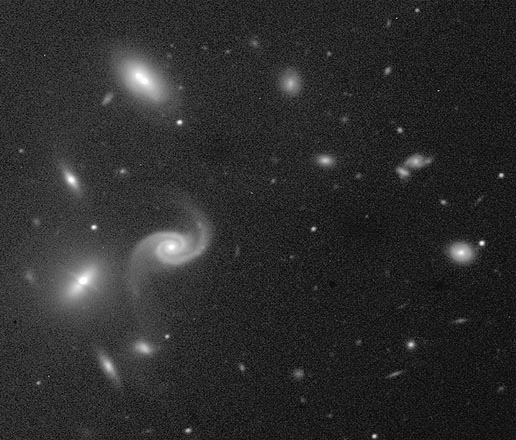 A Peculiar Cluster of Galaxies