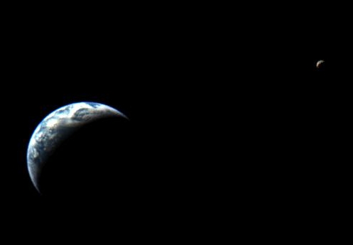 Nozomi: Earth and Moon